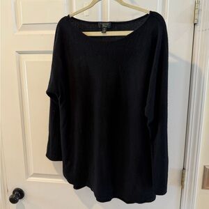 Charter Club Cashmere Black Crew Neck Sweater